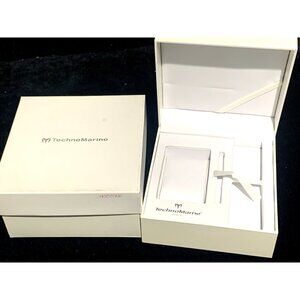 Technomarine Watch Box Presentation White Cardboard Empty